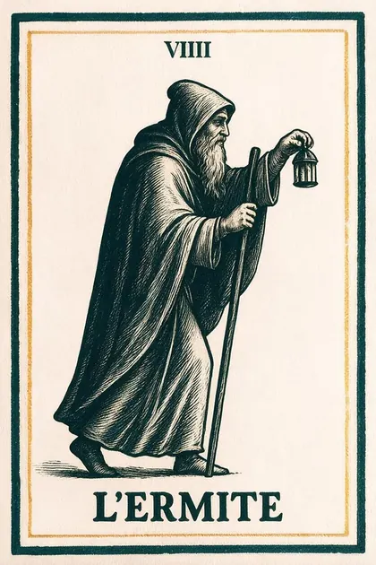 L'Hermite — Tarot de Marseille, deck Linogravure