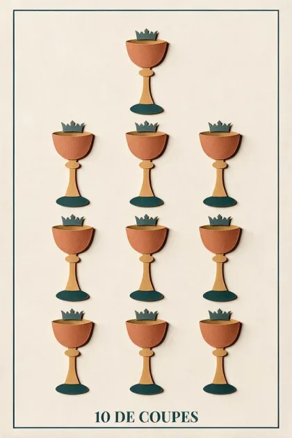 10 of Cups, Tarot de Marseille