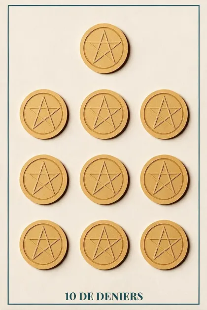 Dix de Deniers, Tarot de Marseille