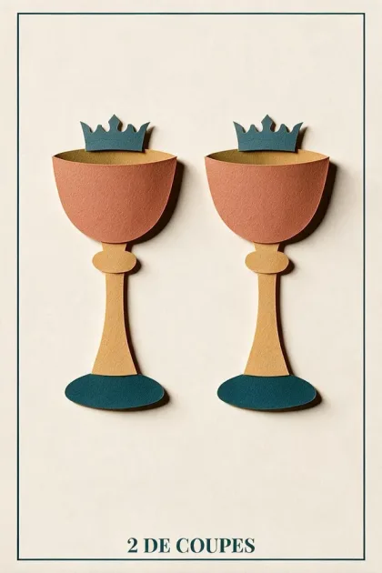 2 of Cups, Tarot de Marseille