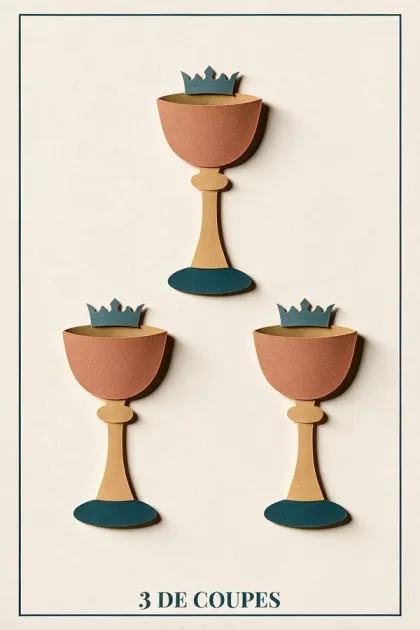 3 of Cups, Tarot de Marseille