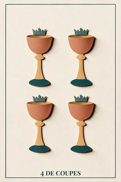 4 of Cups, Tarot de Marseille