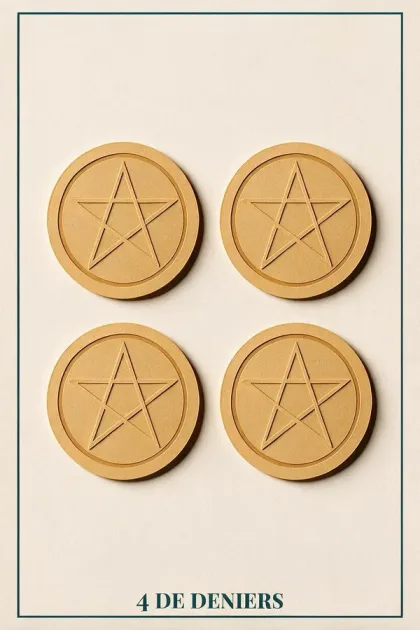 Quatre de Deniers, Tarot de Marseille