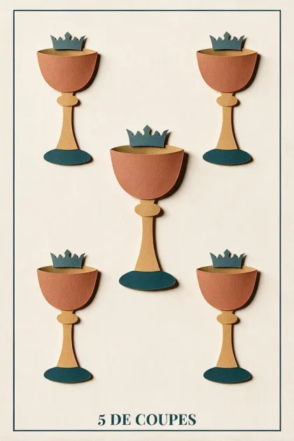 5 of Cups, Tarot de Marseille