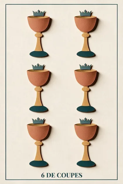 6 of Cups, Tarot de Marseille
