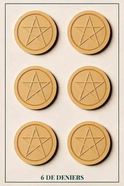 6 of Pentacles, Tarot de Marseille
