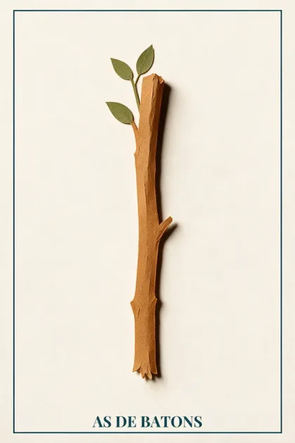 Ace of Wands, Tarot de Marseille