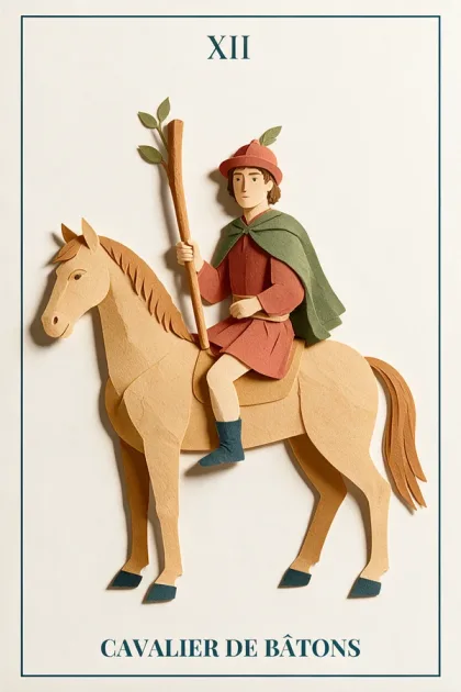 Knight of Wands, Tarot de Marseille