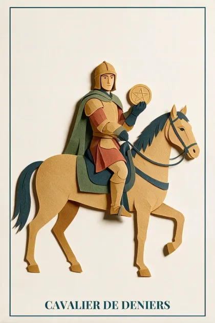 Knight of Pentacles, Tarot de Marseille