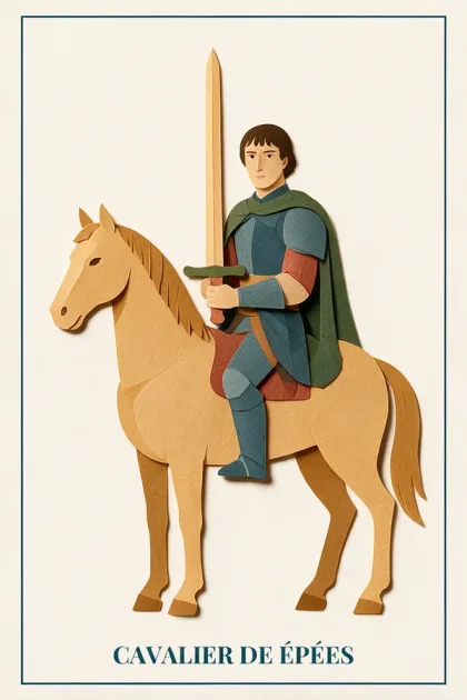 Knight of Swords, Tarot de Marseille