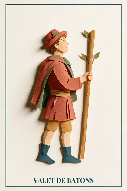 Page of Wands, Tarot de Marseille