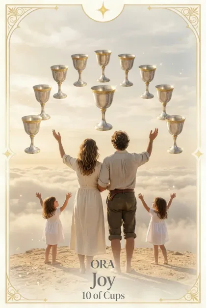 10 of Cups, Rider-Waite-Smith
