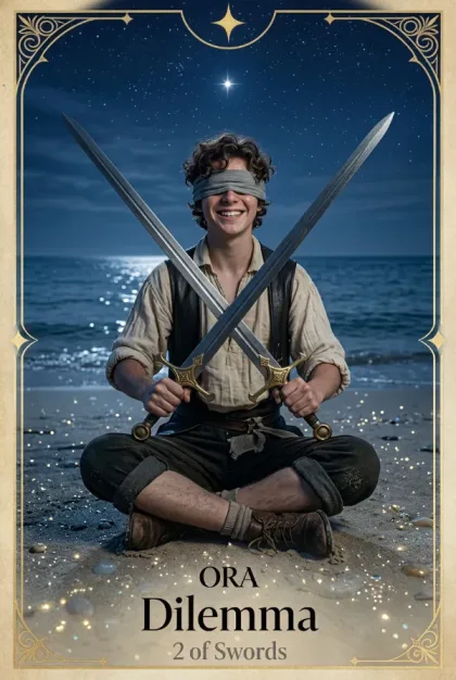 2 of Swords, Rider-Waite-Smith