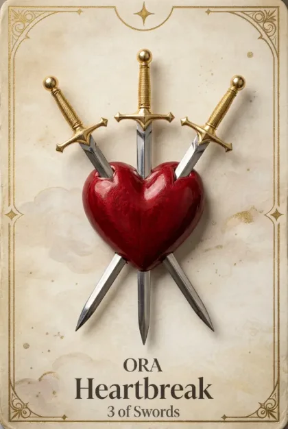3 of Swords, Rider-Waite-Smith