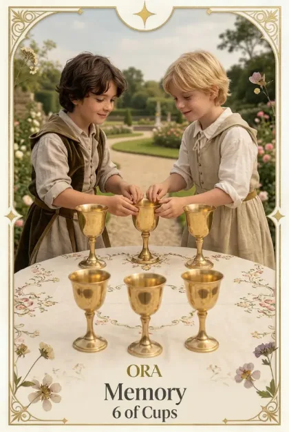 6 of Cups, Rider-Waite-Smith