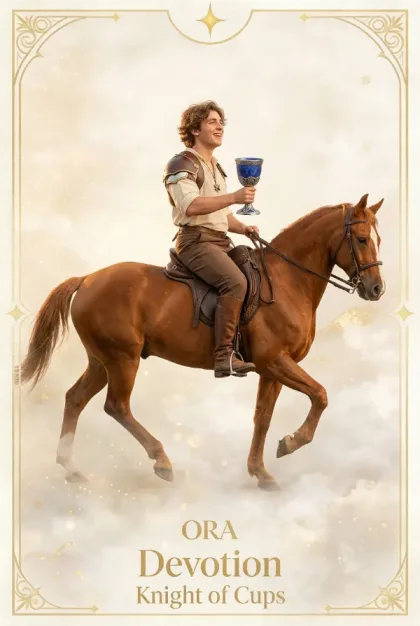 Chevalier de Coupes, Rider-Waite-Smith
