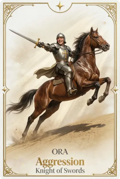 Chevalier d’Épées, Rider-Waite-Smith