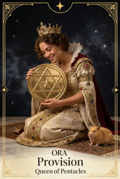 Queen of Pentacles, Rider-Waite-Smith