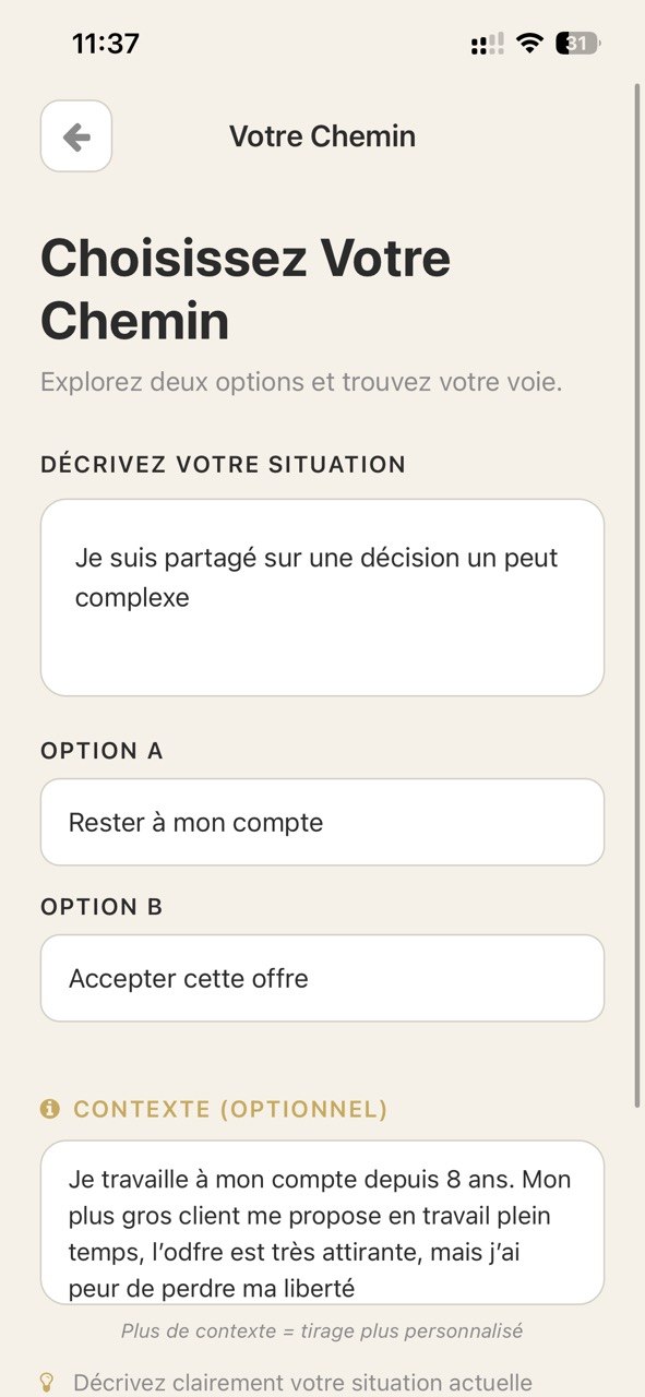 ORA — Définir votre situation